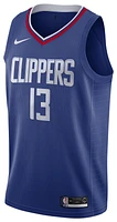 Nike Mens Paul George Nike Clippers Swingman Jersey - Mens Rush Blue/White/Red Size S