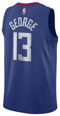 Nike Mens Paul George Nike Clippers Swingman Jersey - Mens Rush Blue/White/Red Size S