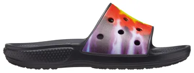 Crocs Classic Tie Dye Graphic Slides - Women's