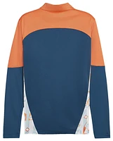 PUMA Mens Neymar Jr Quarter-Zip Top - Hot Heat/Ocean Tropic