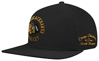 Pro Standard Mens Pro Standard Blackhawks Hybrid Snapback Cap - Mens Black Size One Size