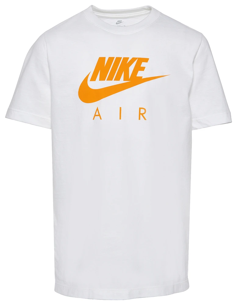 Nike Boys Air T-Shirt - Boys' Grade School White/Orange