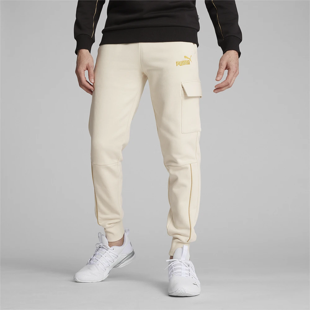 PUMA Mens Essential Minimal Gold Cargo Pants - Alpine Snow