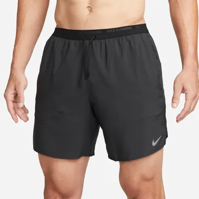 Nike Mens Nike Dri-FIT Stride 7" BF Shorts - Mens Reflective Silver/Black/Black Size L