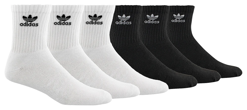 adidas Originals Trefoil Cushioned Quarter Socks 6-Pack  - Men's