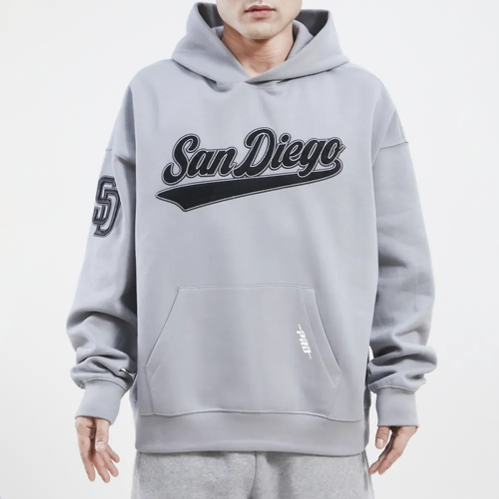 Men's San Diego Padres Pro Standard Gray Team Logo Pullover Hoodie