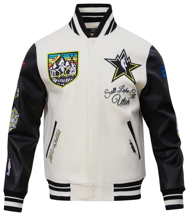 Men's Pro Standard Black 2023 NBA All-Star Game Chenille Wool Varsity  Full-Snap Jacket