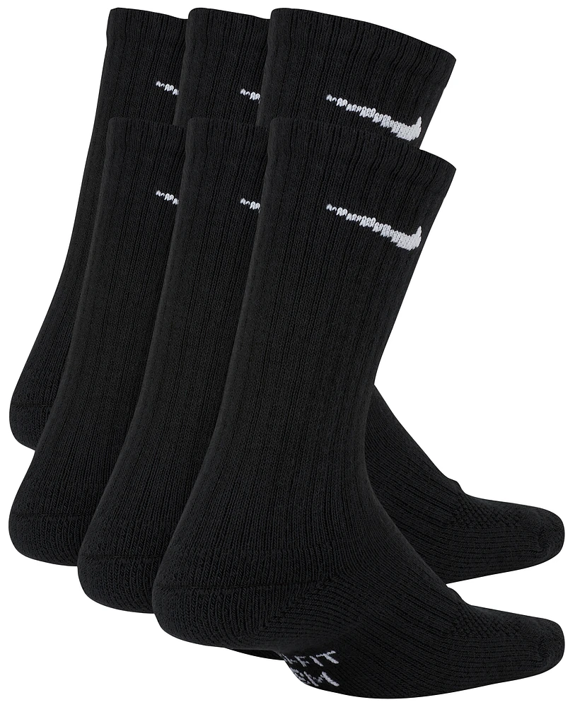 Nike Boys 6 Pack Cushioned Crew Socks