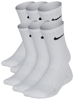 Nike 6 Pack Cushioned Crew Socks - Boys' Grade School