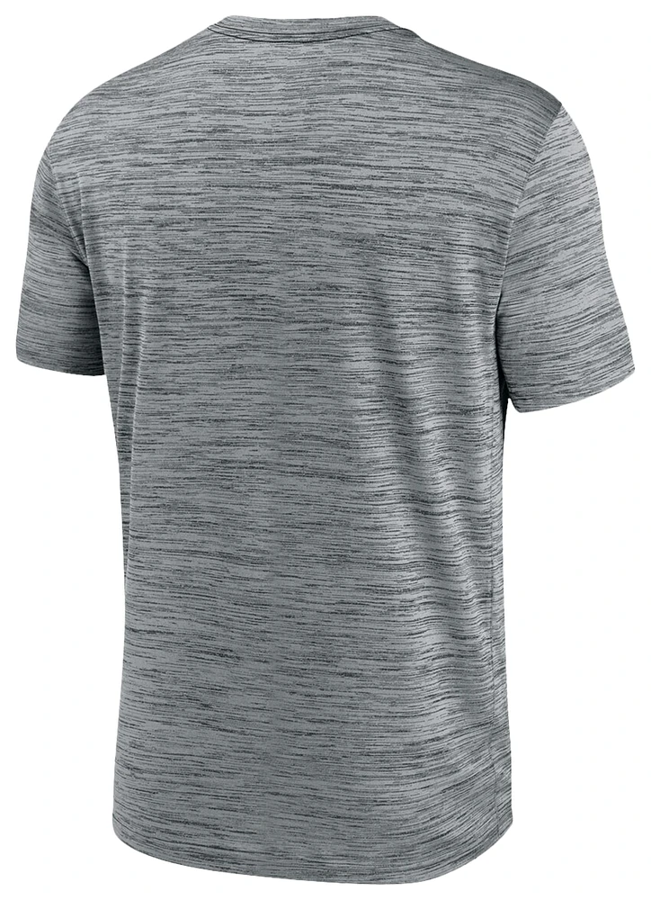 Nike Mens Nike Mets Velocity Practice Performance T-Shirt - Mens Anthracite/Anthracite Size S