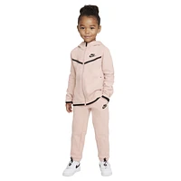 Nike Girls Tech Fleece Set - Girls' Toddler Black/Pink Oxford