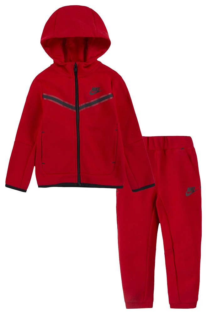 Nike Boys Nike Tech Fleece Set - Boys' Toddler Red/Black Size 2T