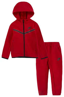 Nike Boys Nike Tech Fleece Set - Boys' Toddler Red/Black Size 2T