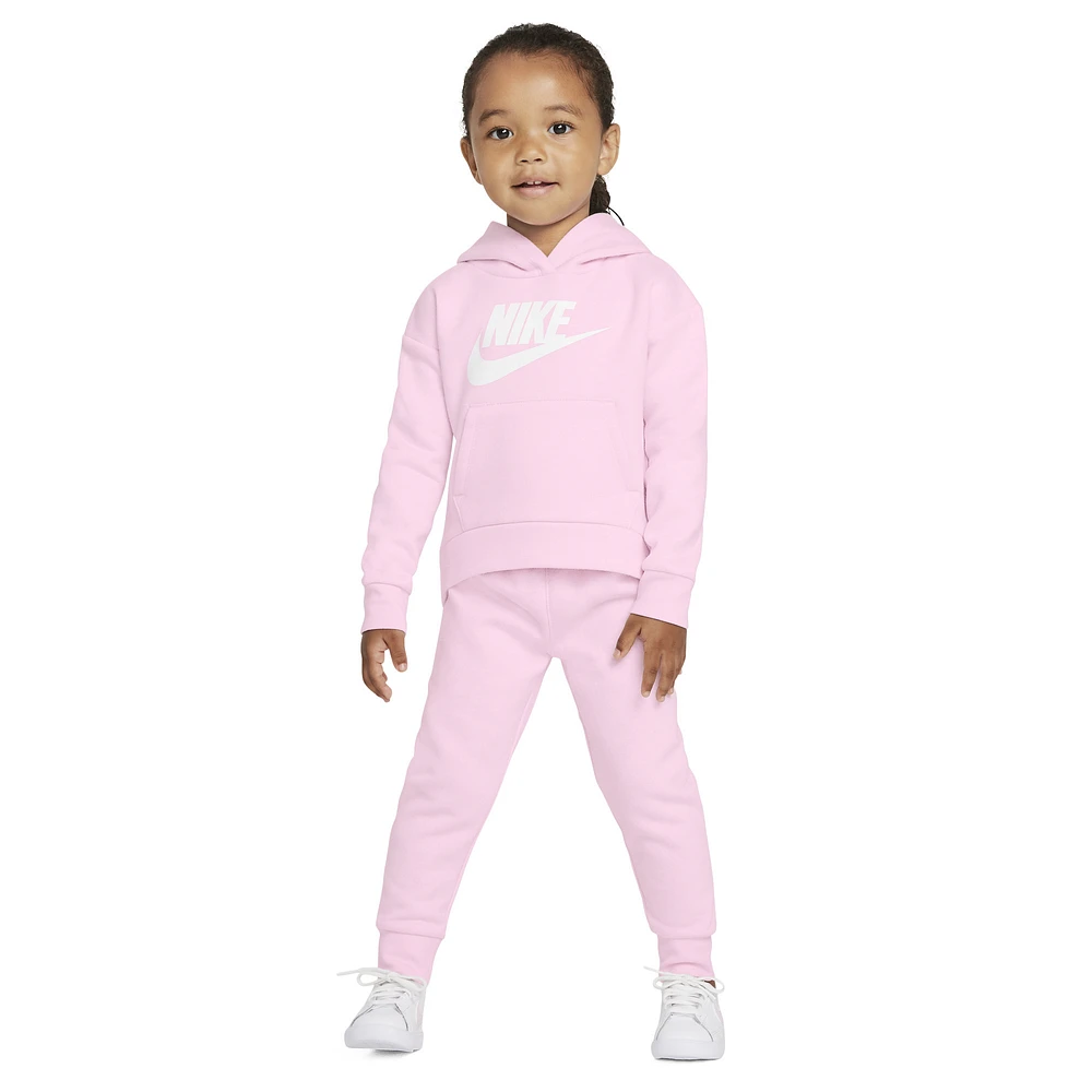 Nike Girls Club Fleece Set - Girls' Toddler Pink/White