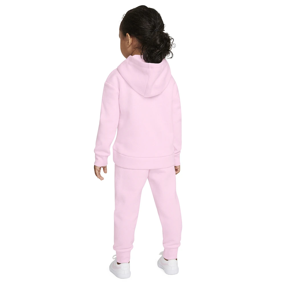 Nike Girls Club Fleece Set - Girls' Toddler Pink/White