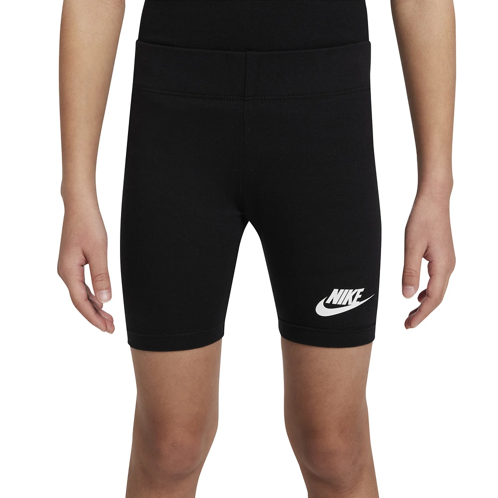 Nike Girls LBR Bike Shorts - Girls' Preschool Black/White