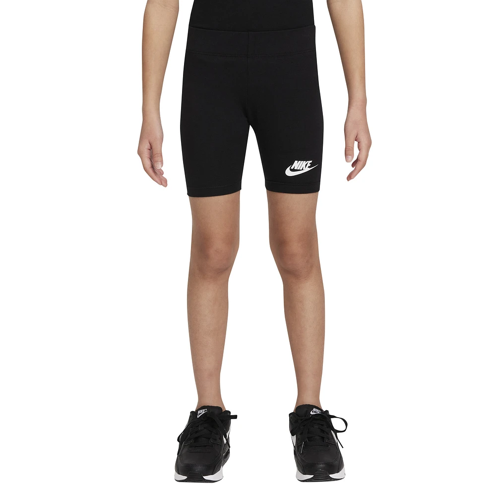 Nike Girls LBR Bike Shorts - Girls' Preschool Black/White