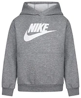 Nike Boys NSW Club HBR Pullover Hoodie - Boys' Preschool White/Dark Grey Heather