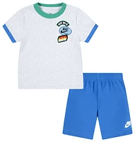 Nike Boys NSW Solid Knit Shorts Set - Boys' Toddler Blue/Light Photo Blue