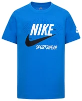 Nike Boys Retro Sportswear Short Sleeve T-Shirt - Boys' Preschool Light Photo Blue/Blue