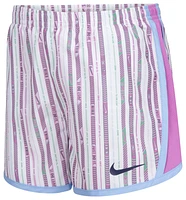 Nike Girls Happy Camper Tempo Shorts - Girls' Preschool White/Pink