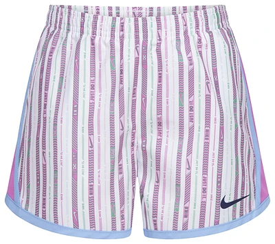 Nike Girls Happy Camper Tempo Shorts - Girls' Preschool White/Pink