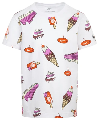 Nike Sole Food Print Basic Short Sleeve T-Shirt - Boys' Preschool