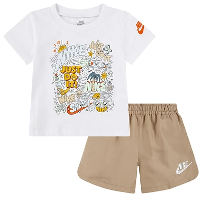 Nike Boys Nike NSW Doodlevision Shorts - Boys' Infant Brown/Brown Size 18MO