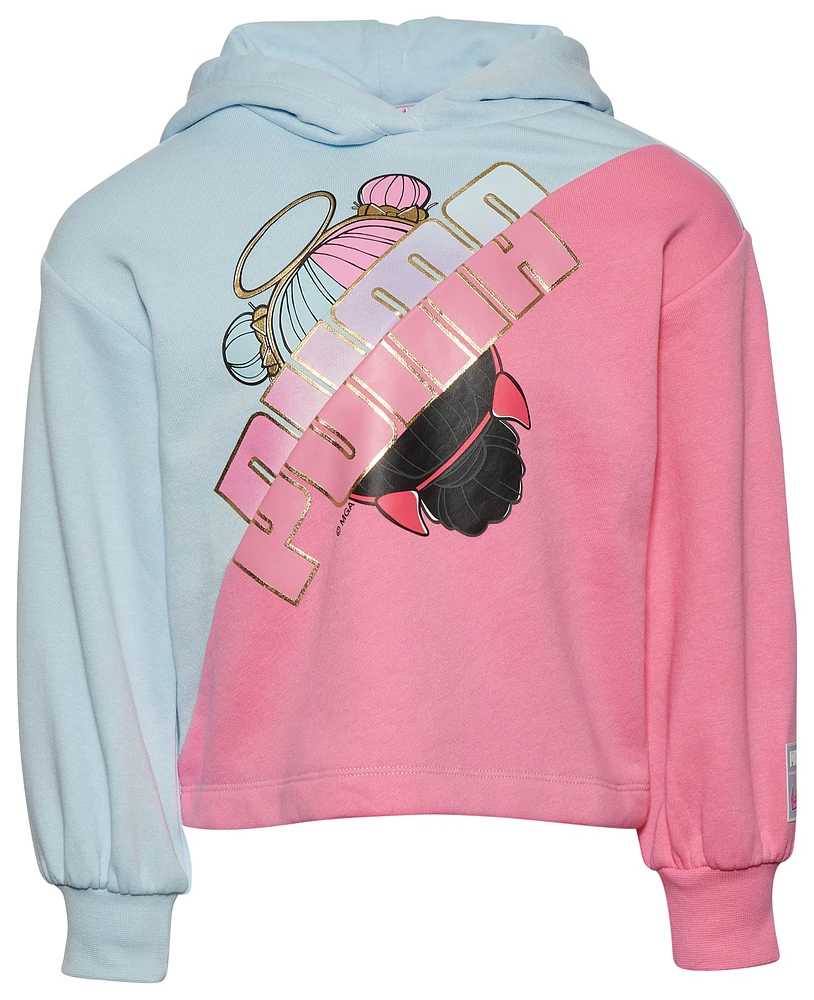 PUMA Girls LOL S&S Fleece Hoodie - Girls' Preschool Pink/Blue