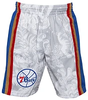 Mitchell & Ness Mens 76ers CNY Shorts - White/Gold