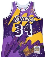Mitchell & Ness Mens Shaquille O'neal Mitchell & Ness Lakers Hyp Hoops Jersey