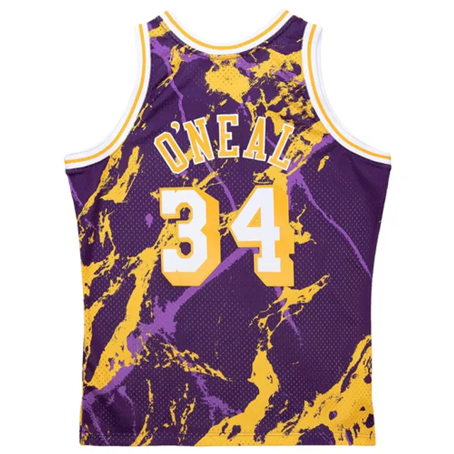 Mitchell & Ness Mens Lakers CNY Jersey - Purple/Gold Size L