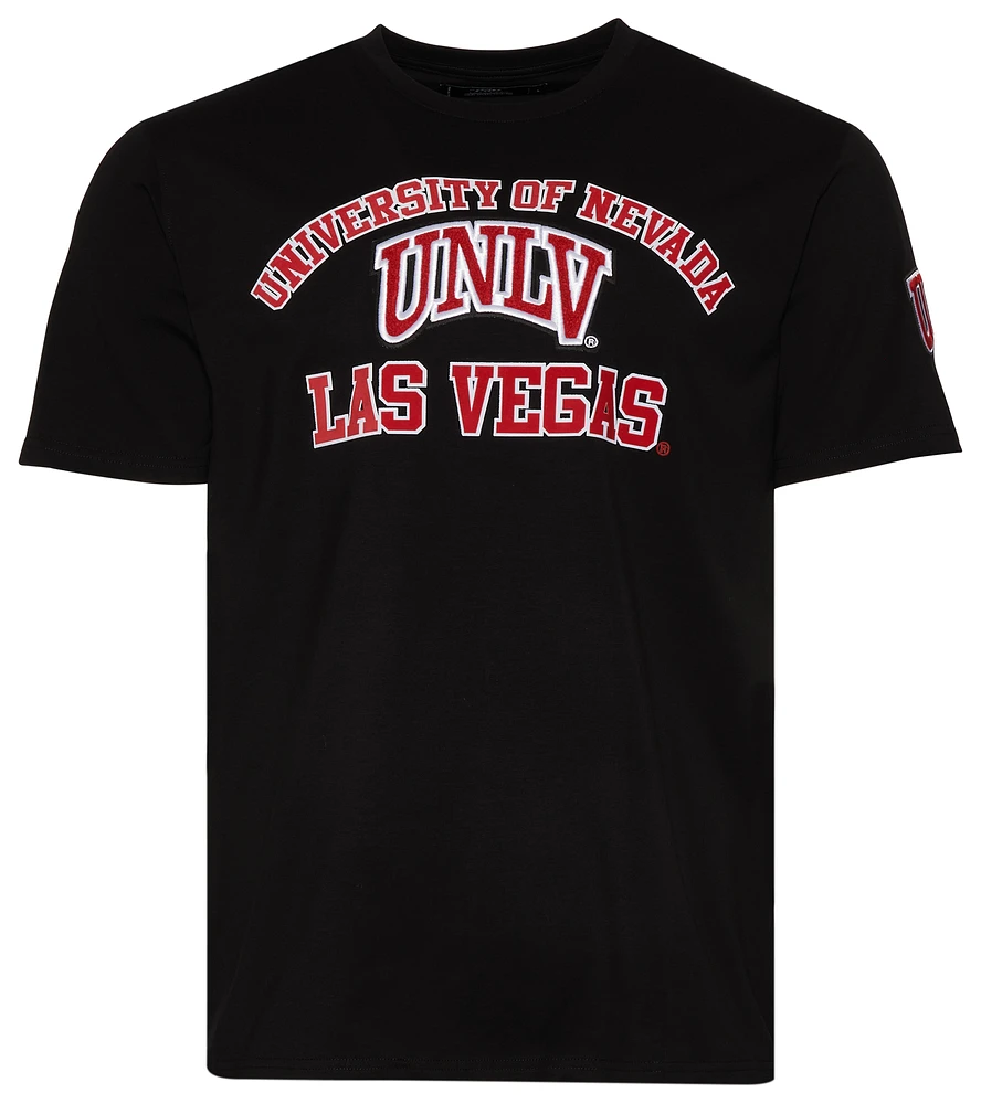 Pro Standard Mens UNLV Stacked Logo T-Shirt - Black/Black