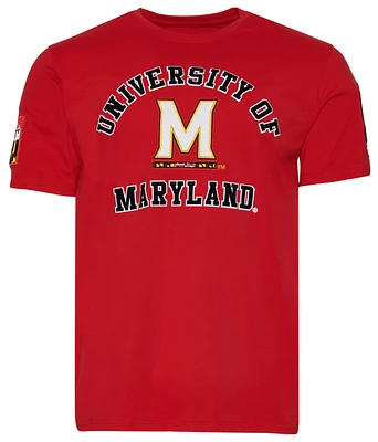 Pro Standard Mens Maryland Stacked Logo T-Shirt - Red/Red