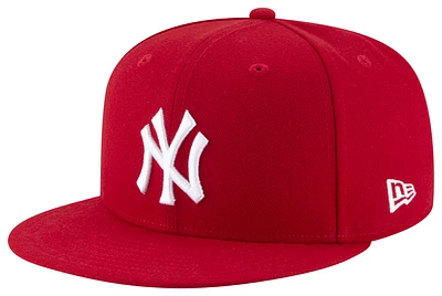 New Era Mens New York Yankees New Era Yankees 9Fifty Qr Cap - Mens Red/White