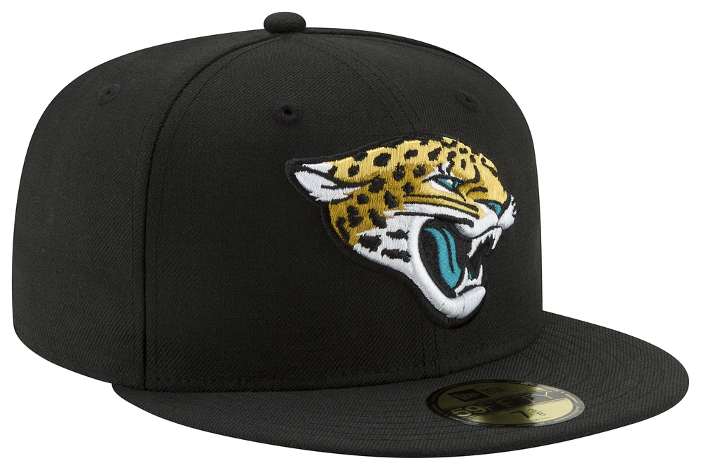 New Era Mens New Era Jaguars 5950 T/C Fitted Cap - Mens Black Size 7