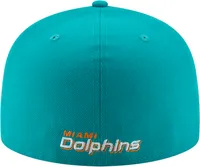 New Era Mens New Era Dolphins 5950 T/C Fitted Cap - Mens Teal/Orange Size 7