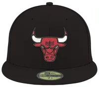 New Era Mens New Era Bulls 59Fifty Team Cap - Mens Black Size 7
