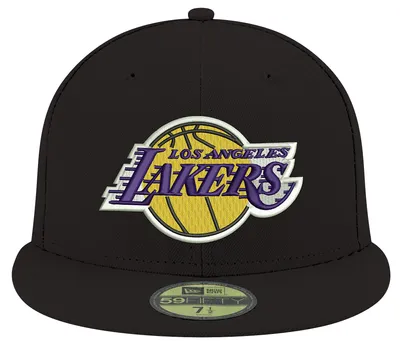 New Era Mens New Era Lakers 59Fifty Team Cap - Mens Black Size 7