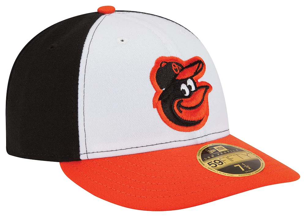 New Era Mens Orioles 59Fifty Authentic LP Cap - Black