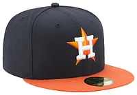 New Era Astros 59Fifty Authentic Cap - Adult Orange