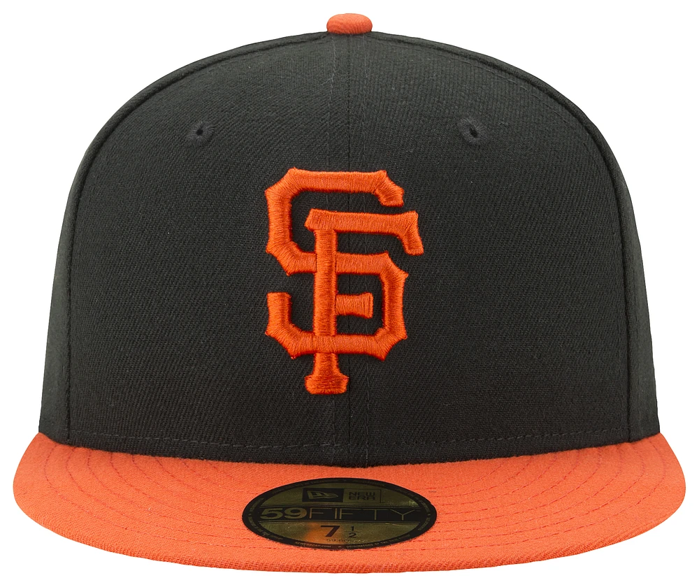 New Era New Era Giants 59Fifty Authentic Cap - Adult Orange/Black/White Size 7