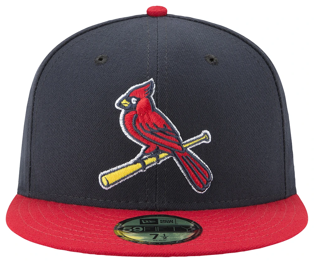 New Era Cardinals 59Fifty Authentic Cap - Adult Navy/Red