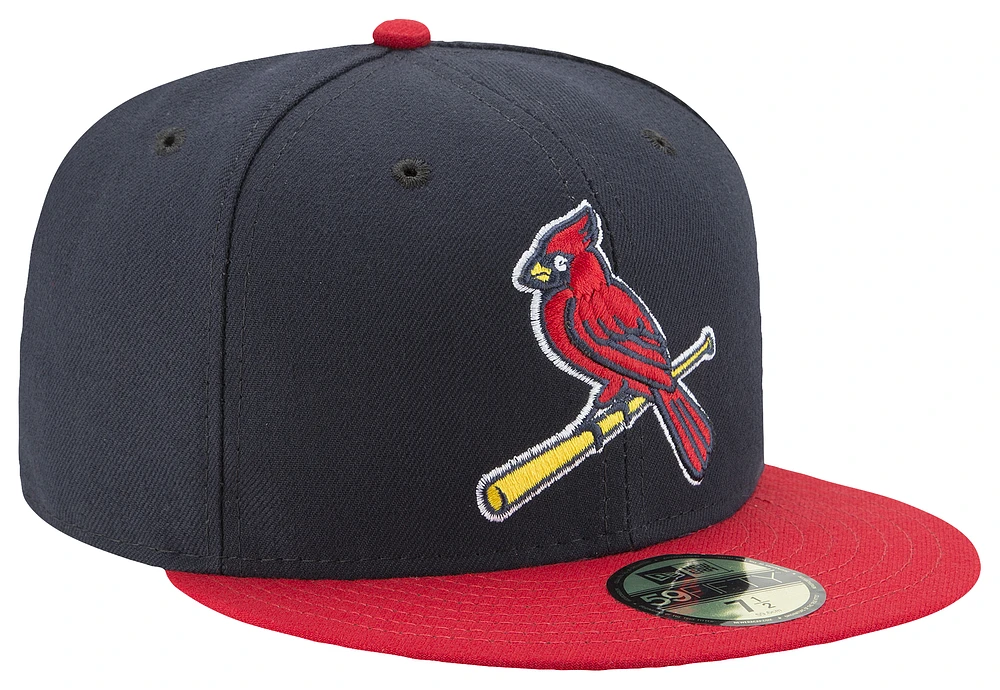 New Era Cardinals 59Fifty Authentic Cap - Adult Navy/Red