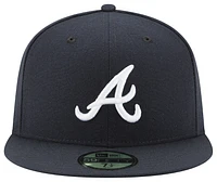 New Era Braves 59Fifty Authentic Cap - Adult Navy