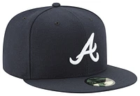 New Era Braves 59Fifty Authentic Cap - Adult Navy