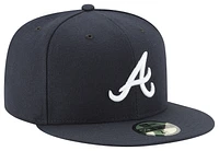 New Era New Era Braves 59Fifty Authentic Cap - Adult Navy Size 7