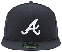 New Era New Era Braves 59Fifty Authentic Cap - Adult Navy Size 7