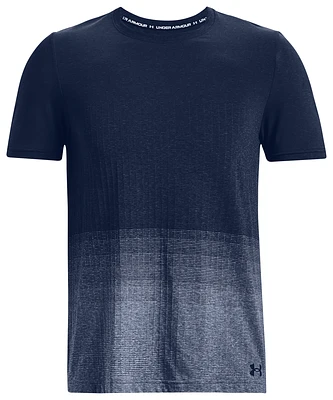 Under Armour Mens Under Armour Seamless LUX SS - Mens Academy/Academy Size M