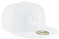 New Era Mens New Era 49ers 59Fifty Fitted Hat - Mens White Size 8